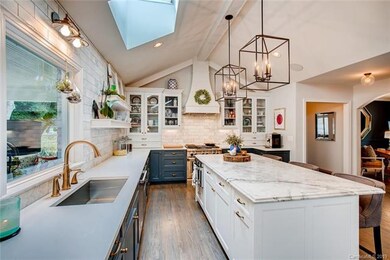 From two toned cabinets to custom light fixtures, 