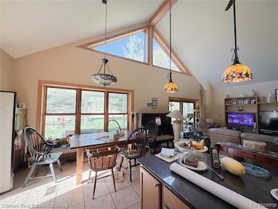 Kitchen and dining area