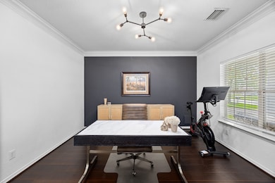 Office overlooking the front of the home.