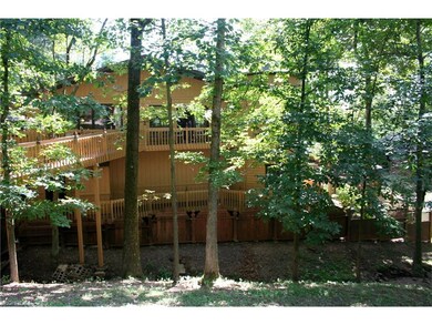 back view of the home in summer