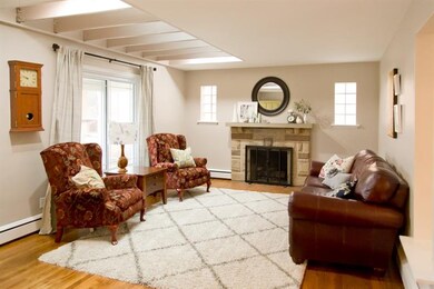 The unique ceiling cut out to allows more natural 