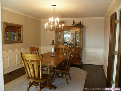 Dining Room with extra  Wood Trim.