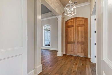 Stunning entry way with high ceilings with beautif