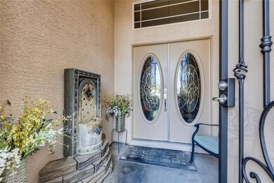 Front Entry with included water feature, double wi