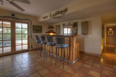 Bar area and back door