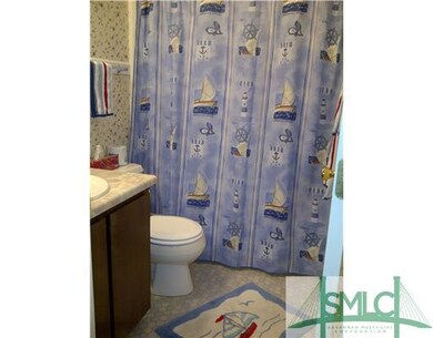 Bathroom. Hall bath has a tub/shower combo