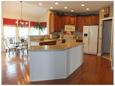 Gorgeous open kitchen with large breakfast bar isl