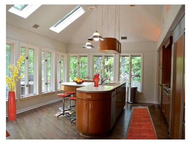 Fantastic open kitchen with wooded views, adjacent