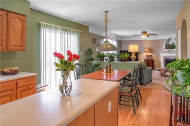 Open flow from kitchen to family room