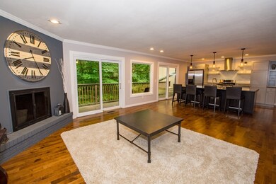 Gas log fireplace for the cooler evenings, windows