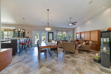 Living/Kitchen sliders to the backyard