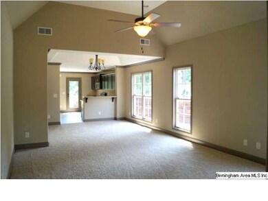 Spacious Great Room with vaulted ceiling