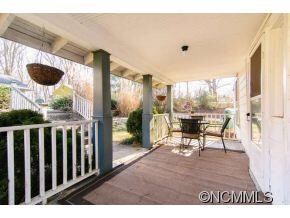 Private covered porch