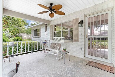 Large inviting front porch