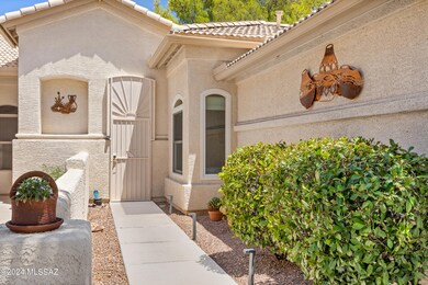 Front Walkway w/Wrought Iron Entry Gate