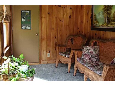 Enclosed Porch. Sunny sitting...