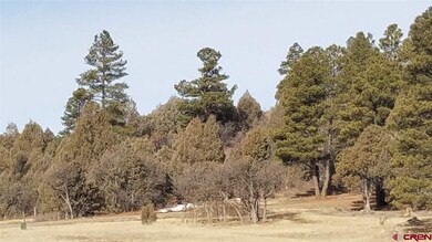 Looking west at lot