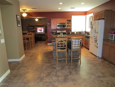 Family Room into Kitchen