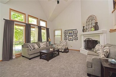 Enjoy the main living area with cozy fireplace!