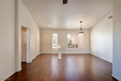 Looking towards the front door and dining area