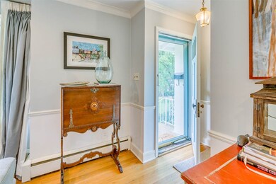 This view shows the entry of the home. Smooth ceil
