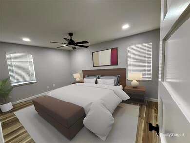 virtually staged bedroom