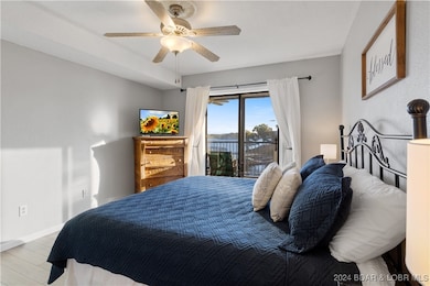 Water views from the comfort of your King Sized be