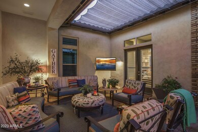 courtyard sitting at night
