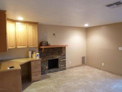 Family Room with Built-in Desk