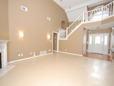 Large great room with fireplace