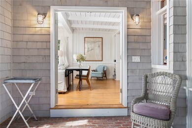 View from porch into the home.