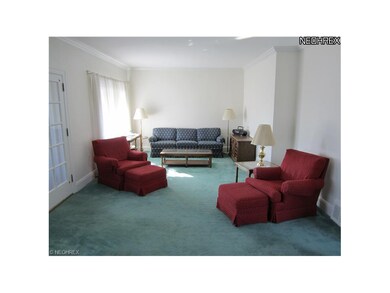 Spacious living room with lots of natural light!