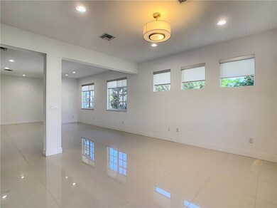 Lots of windows let in the natural light