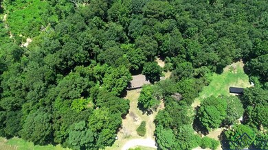 Aerial overview of property's location featuring a forest