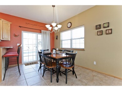 Dining area in the eat-in kitchen