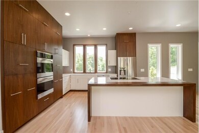 IKEA cabinet boxes, walnut doors and drawer fronts with soft close hardware!