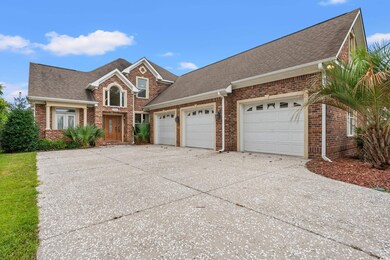 View of front property with a garage
