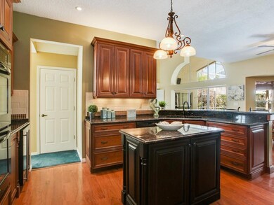 The recently remodeled kitchen is a chef's dream, 