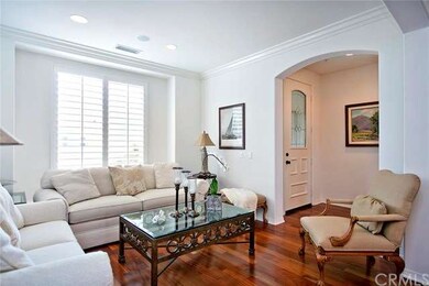 Crown molding, wood flooring and plantation shutte
