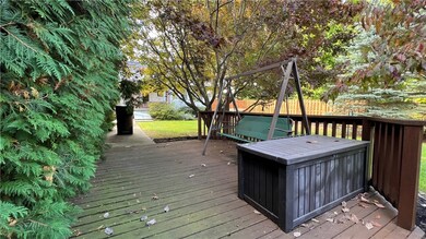 Private deck off of garage