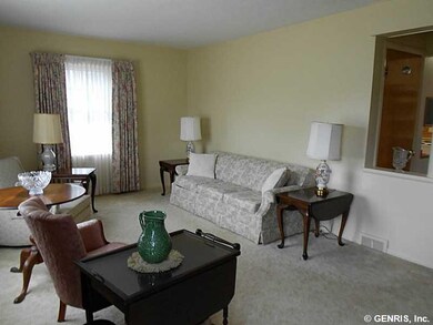 Living Room. The living room was just painted, the