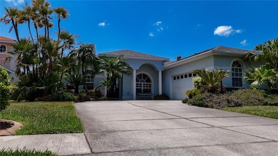 Front porch and side-load garage