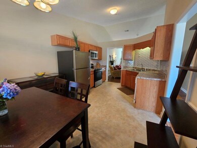 Eat-in kitchen with ample cabinet space