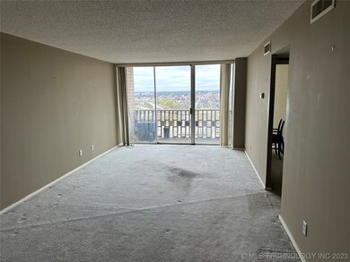 Balcony and windows look East.  Great space in the