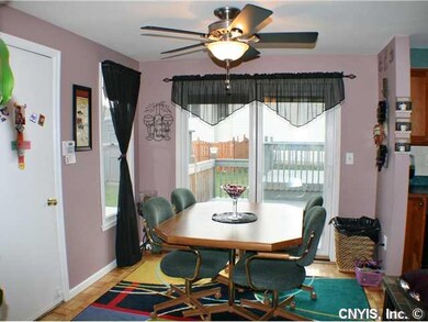 Dining Room. New Pella slider to the two tier deck