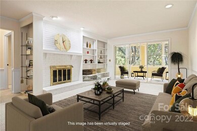 Living Room virtually staged