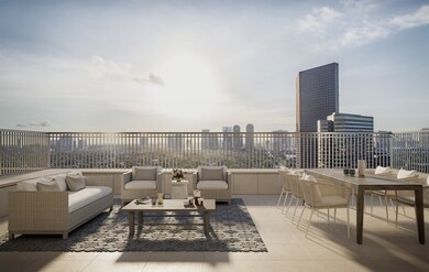 Watch the sunrise over the city from a palatial ea