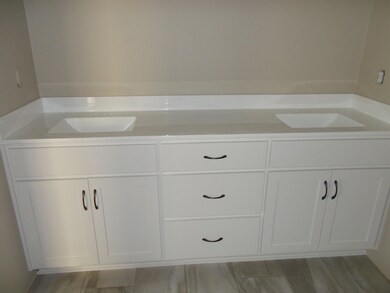 mining camp master bath vanity