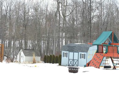 Exterior Back. playset stays, if buyer wants