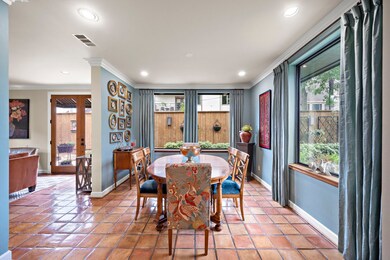 Dining room has views to front garden.